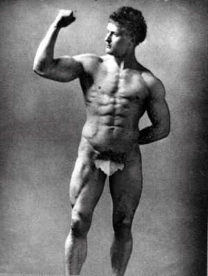 Eugen Sandow (1867 – 1925) vienas pirmųjų garsių kultūristų