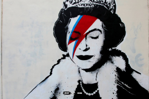 Banksy gatvės piešinys Didžiojoje Britanijoje