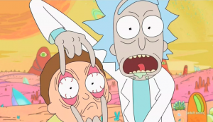 Animacinio serialo "Rick and Morty" kadras